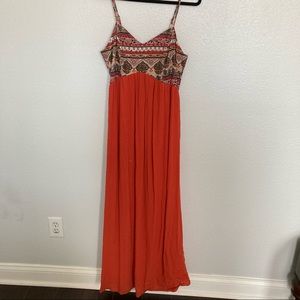 Orange Maxi Dress